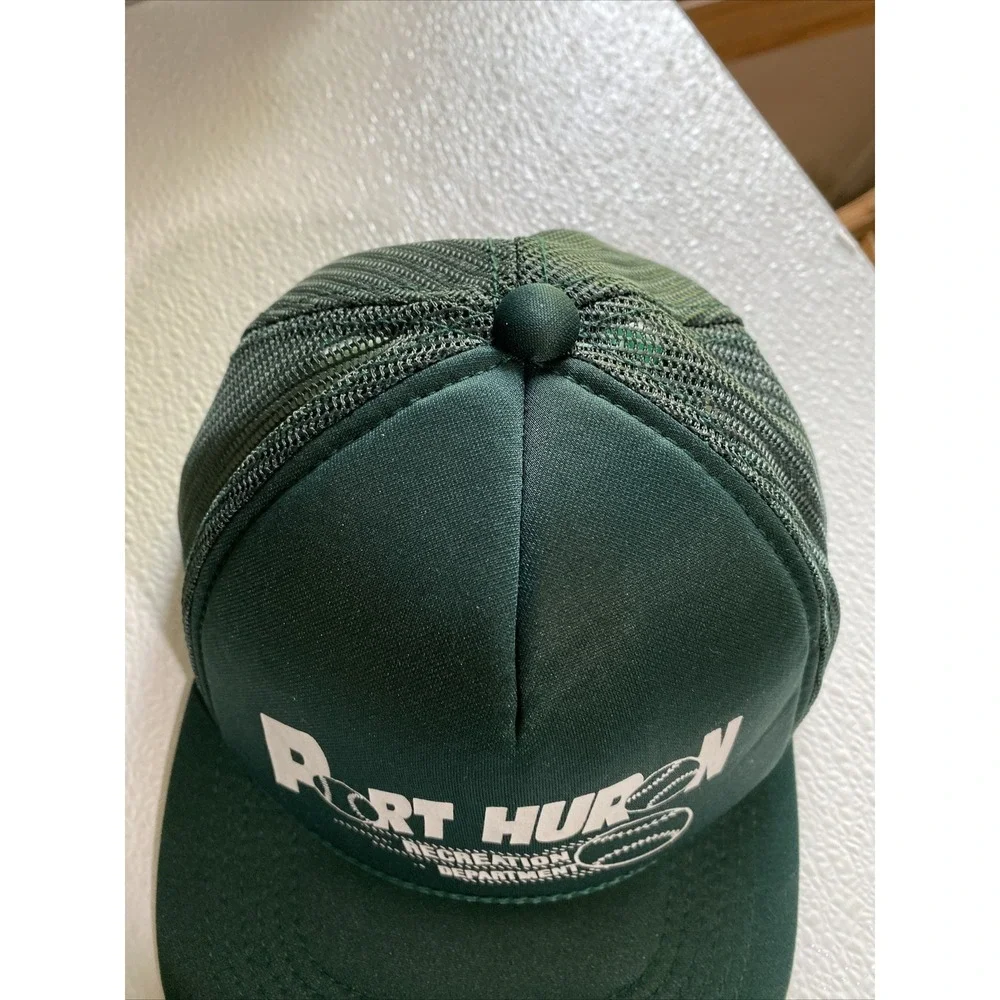 YoungAn Port Huron Recreation Department Youth Trucker Hat Green‎ Snapback Cap